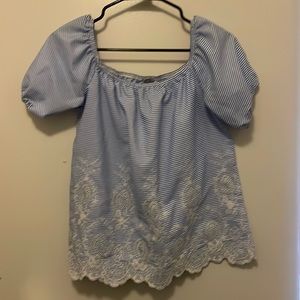 Off the shoulder blouse